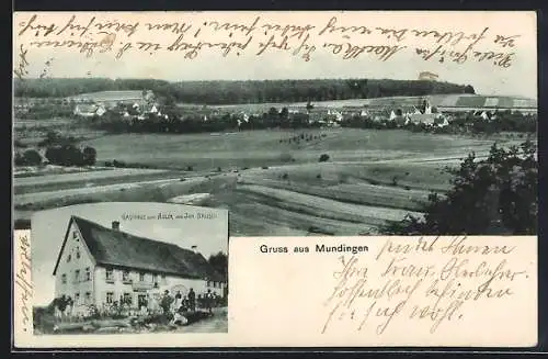 AK Mundingen / Württ., Gasthaus zum Adler von. Joh. Brusch