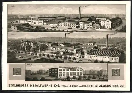 AK Stolberg /Rheinland, Stolberger Metallwerke KG
