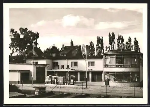AK Hofheim /Taunus, Motel Mariana mit Tankstelle