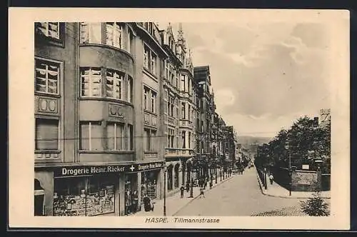 AK Haspe, Geschäfte an der Tillmannstrasse