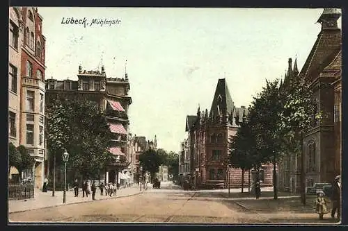 AK Lübeck, Partie in der Mühlenstrasse