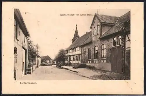 AK Lutterhausen, Gasthaus von Ernst Dolie