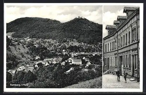 AK Ramberg / Pfalz, Jugendherberge St. Albertusheim, Ortsansicht