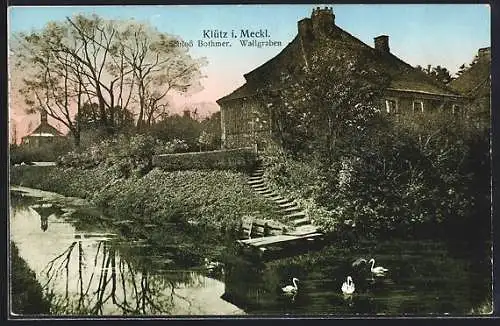AK Klütz i. Meckl., Schloss Bothmer, Wallgraben
