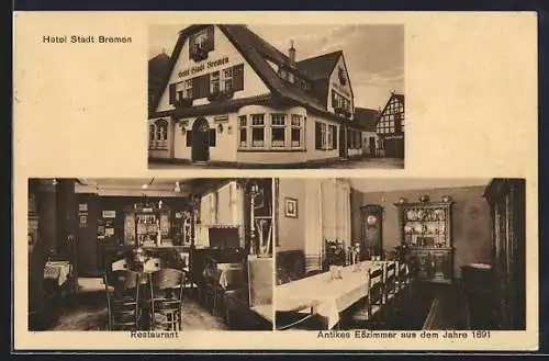 AK Achim b. Bremen, Hotel Stadt Bremen, Bes. H. Brockmann