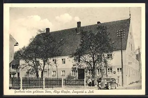 AK Langweid, Gasthaus zum goldenen Stern