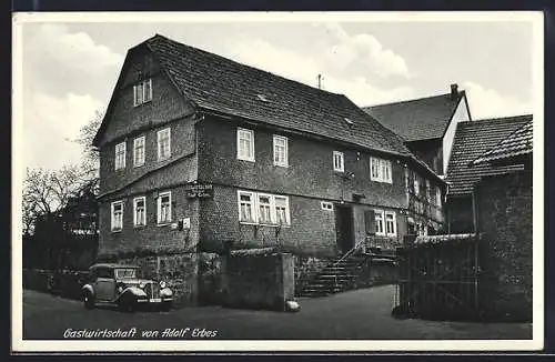 AK Neuenschmidten /Gelnhausen, Gastwirtschaft Adolf Erbes