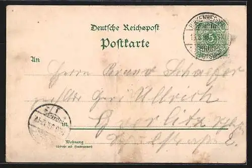 Lithographie Briese, Restaurant R. Bachernick, Quelle