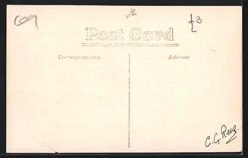 AK Kriegsschiff HMS Suffolk auf See