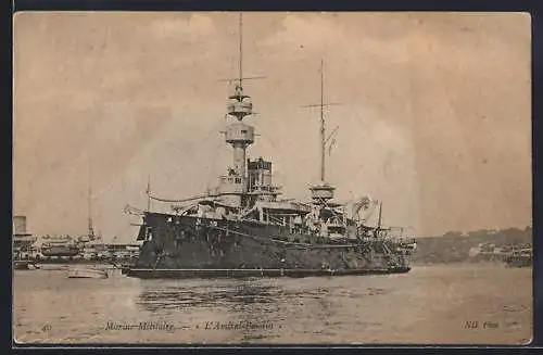 AK Kriegsschiff L`Amiral-Baudin, Marine Militaire