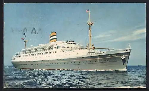 AK Passagierschiff SS Maasdam auf See