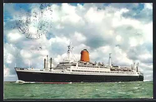 AK Passagierschiff Vierschrauben TS Bremen, Flaggschiff des Nordd. Lloyd