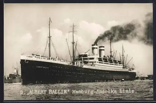 AK Dampfer Albert Ballin der Hamburg-Amerika Linie