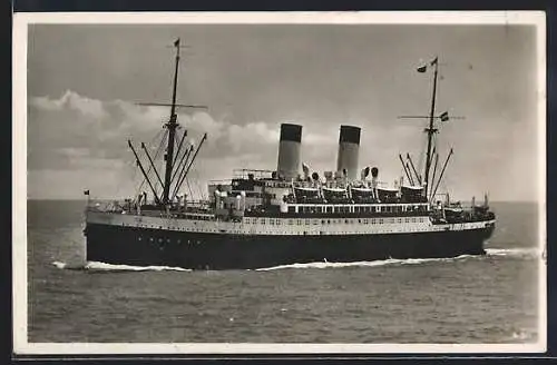AK Passagierschiff Monte Sarmiento in voller Fahrt