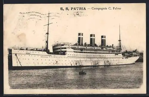AK Passagierschiff SS Patria, Compagnie C. Fabre