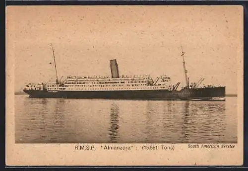 AK Passagierschiff RMSP Almanzora auf See