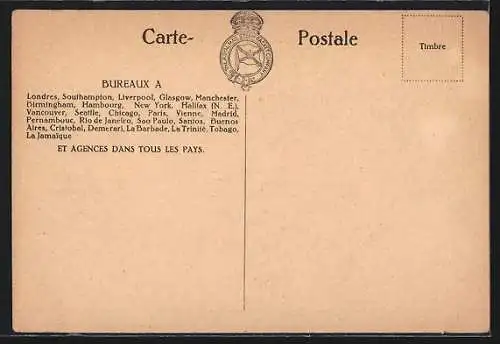 AK Passagierschiff RMSP Almanzora auf See