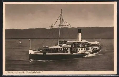 AK Bodenseedampfer Friedrichshafen in Fahrt
