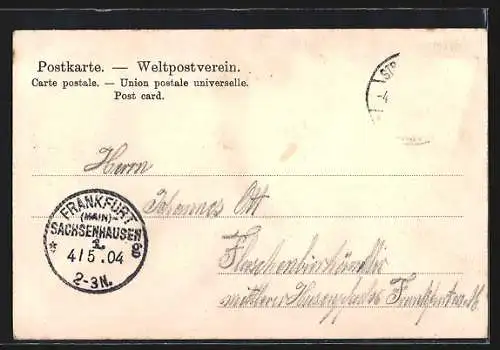 AK Kriegsschiff SMS Frauenlob auf See