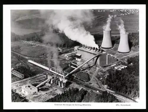 Fotografie Durandaud, Ansicht Carling, Centrale thermique de Carling, Wärmekraftwerk