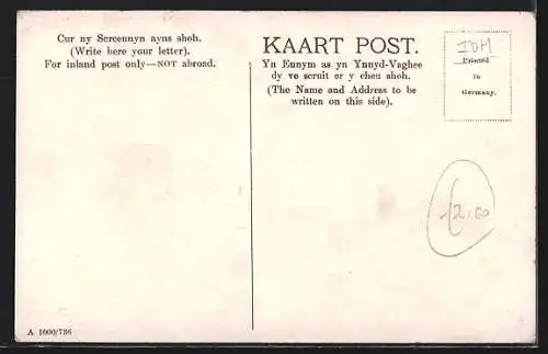 AK Port Soderick Glen, View on Douglas Southern Electric Railway between Douglas Head & Port Soderick, Panorama