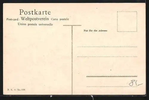 Künstler-AK Worpsweder Künstlerkolonie: Herbststimmung in Worpswede