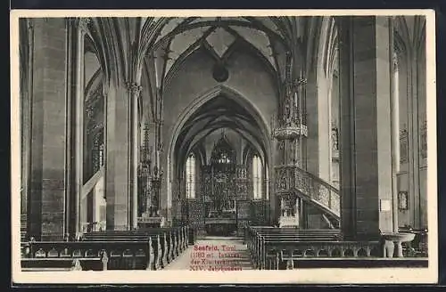 AK Seefeld /Tirol, Klosterkirche, Innenansicht