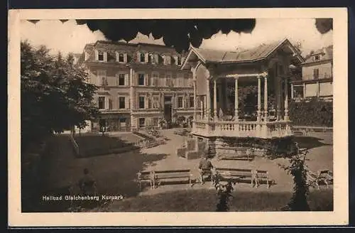 AK Heilbad Gleichenberg, Kurpark, Konzertpavillon u. Gebäude