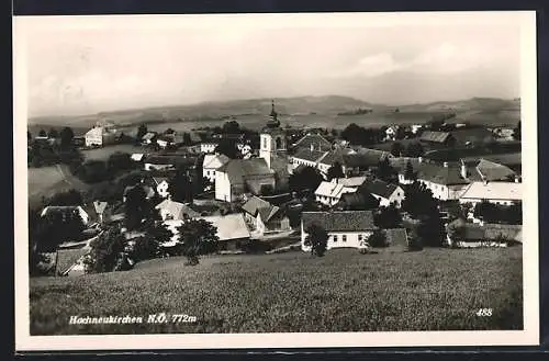AK Hochneukirchen, Teilansicht mit Kirche
