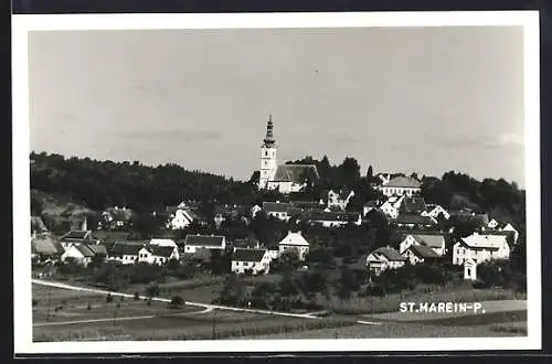 AK St. Marein-P., Totalansicht aus der Vogelschau