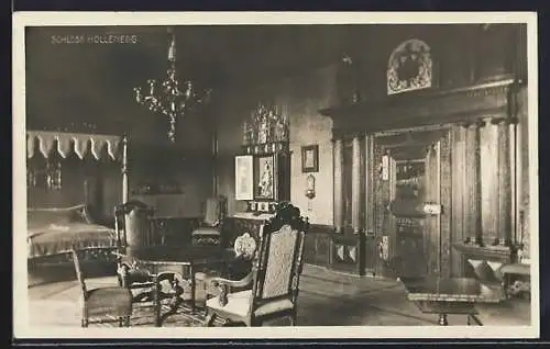 AK Hollenegg, Innenansicht eines Raumes im Schloss