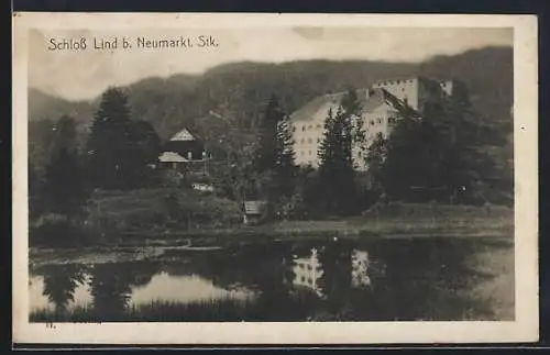 AK St. Marein bei Neumarkt, Blick auf Schloss Lind