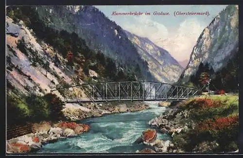 AK Admont, die Kammerbrücke im Gesäuse