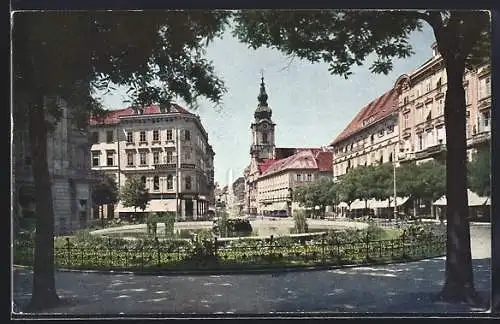 AK Graz, Bismarckplatz und Herrengasse