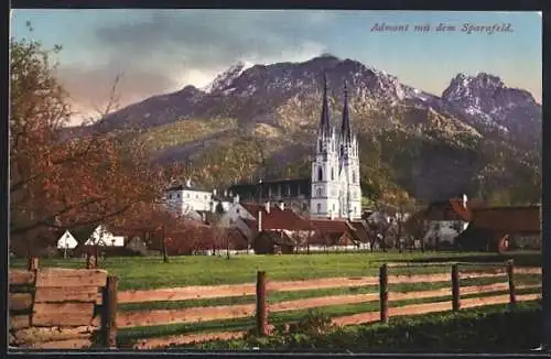 AK Admont, Ortsansicht mit dem Sparafeld