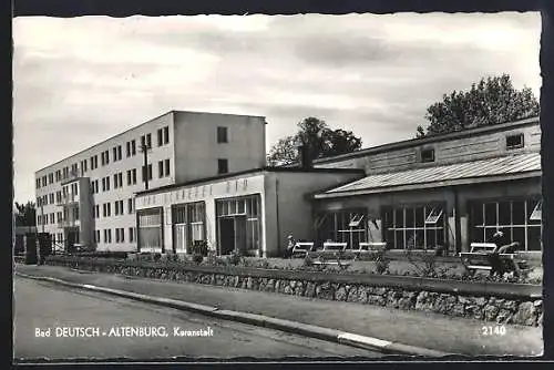 AK Bad Deutsch-Altenburg, Blick auf die Kuranstalt
