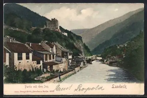 AK Landeck, Partie mit dem Inn