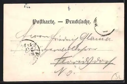 AK Pöggstall, Ortsansicht aus der Vogelschau