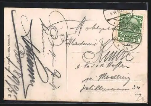 AK Amstetten /N.-Ö., Ortsansicht mit Kirche