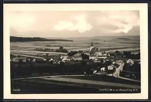 AK Kapelln a. d. Perschling, Ortsansicht mit Feldern