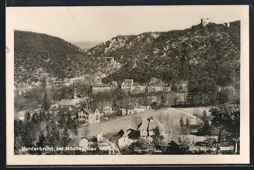 AK Vorderbrühl bei Mödling, Ortsansicht mit Berglandschaft