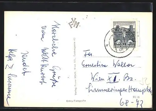 AK Sitzendorf a. d. Schmida, Ortsansicht aus der Vogelschau