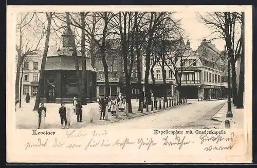 AK Kevelaer, Kapellenplatz mit Gnadenkapelle