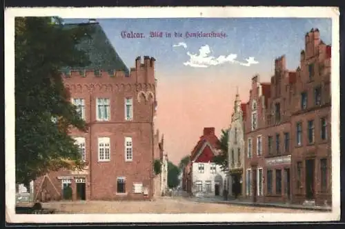 AK Kalkar, Blick i. d. Hanselaerstrasse