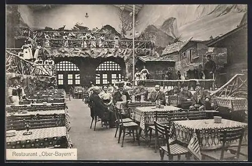 AK Köln, Vergnügungs-Palast Gross-Cöln, Friesenstrasse, Restaurant Ober-Bayern, Innenansicht