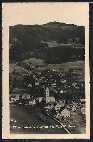 AK Fladnitz bei Passail, Fliegeraufnahme des Ortes