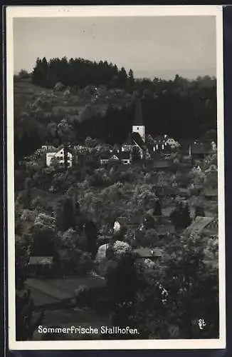 AK Stallhofen, Ortsansicht aus der Vogelschau