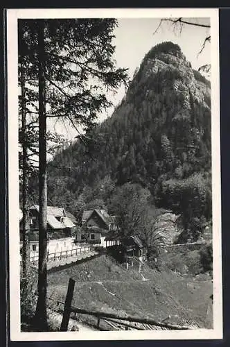AK Landl /Stmk, Erzhalden bei Palfau, Gasthaus Kaisergemse im Sonnenschein
