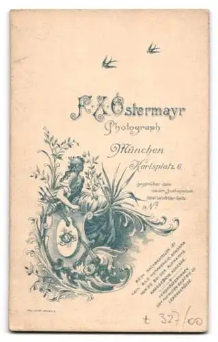 Fotografie F. X. Ostermayr, München, Karlsplatz 6, Soldat in Uniform