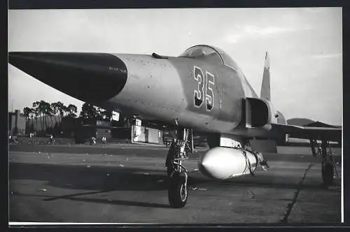 Fotografie Flugzeug Northrup F-5E Tiger, Jasta Kampfjet Nr. 35 auf dem Militärstützpunkt Ramstein
